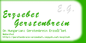 erzsebet gerstenbrein business card